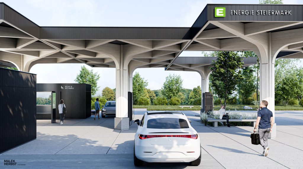 Die Energie Steiermark errichtet am Autobahnknoten St. Michael den größten öffentlichen Ladehub des Landes.