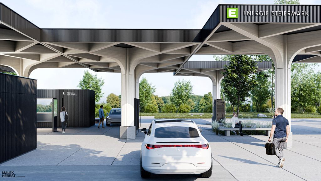 Die Energie Steiermark errichtet am Autobahnknoten St. Michael den größten öffentlichen Ladehub des Landes.